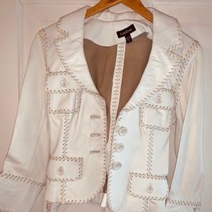 White Leather Jacket